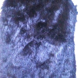 Black Fur Vest